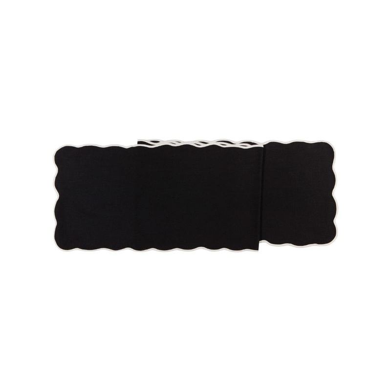 72in Black Table Runner