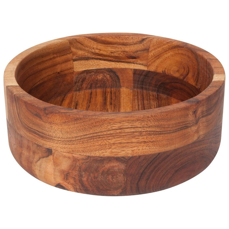 8 inch Acacia Wood Bowl