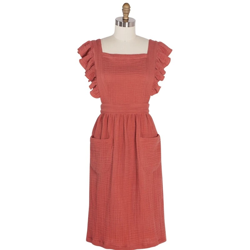 Ada Apron|Sumac|Saffron|Willow