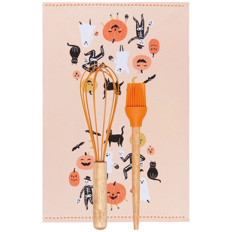 Boo Crew Whisk Brush and Dishtowel