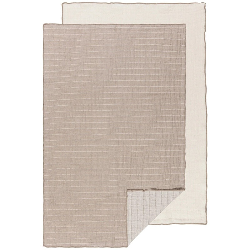 Dove Gray Double Weave Dishtowel