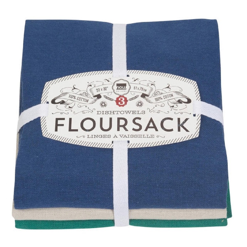 Flour Sack Towels – Navy/Lunar/Emerald