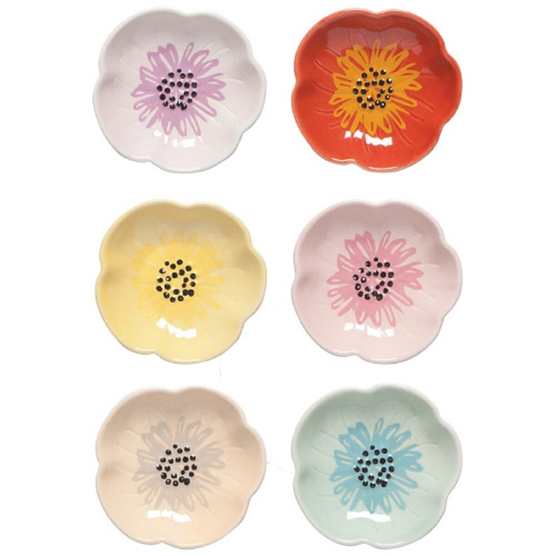 6-pc Flower Pinch Bowl