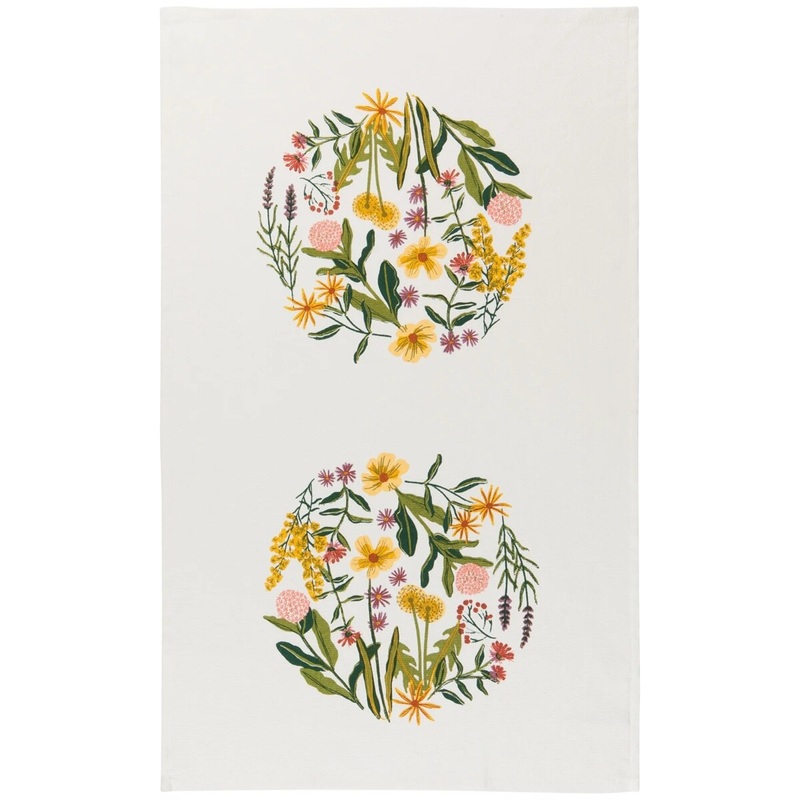 Bees & Blooms Terry Tea Towel