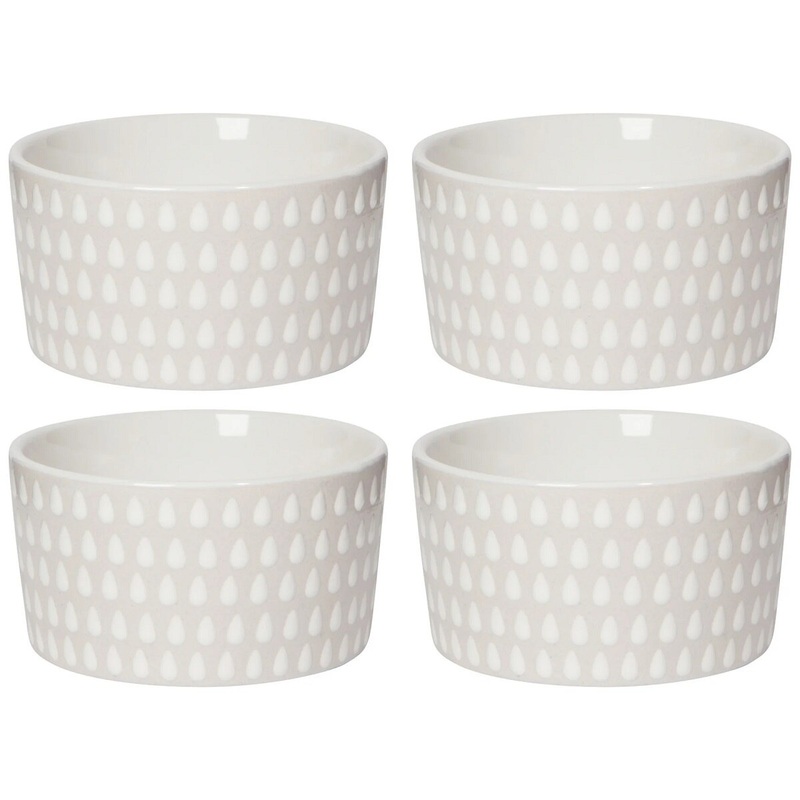 White Cloudburst Ramekins Set of 4