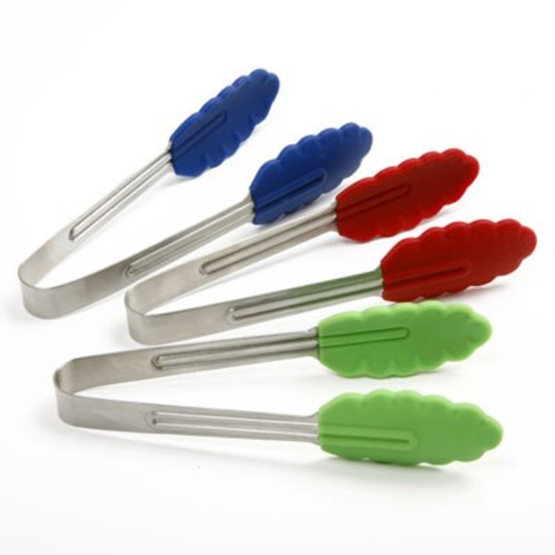 NorPro Mini Silicone Stainless Steel Tongs