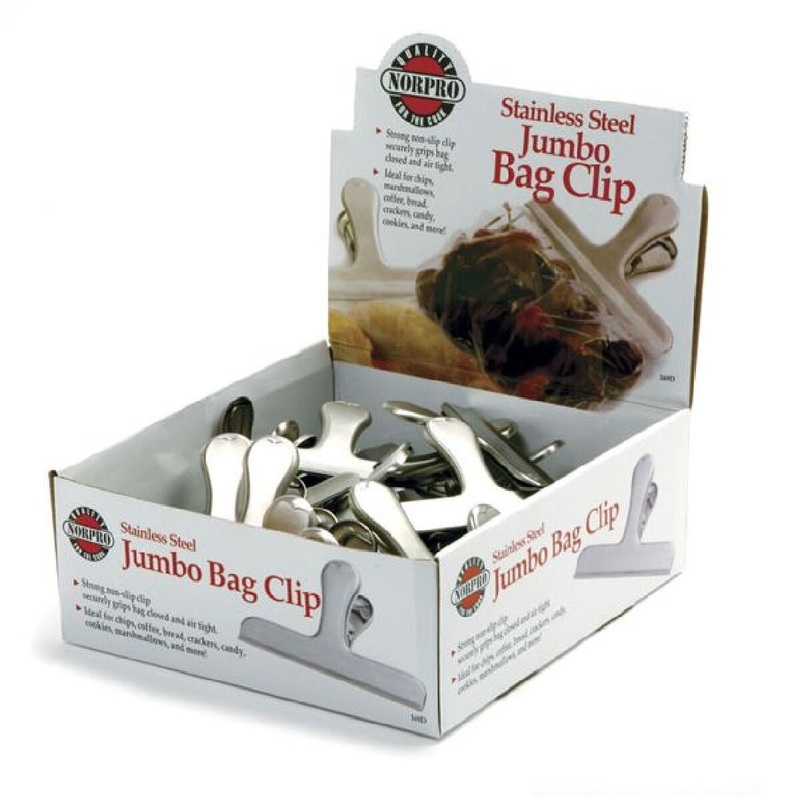 NorPro Stainless Steel Jumbo 4.5 Bag Clip
