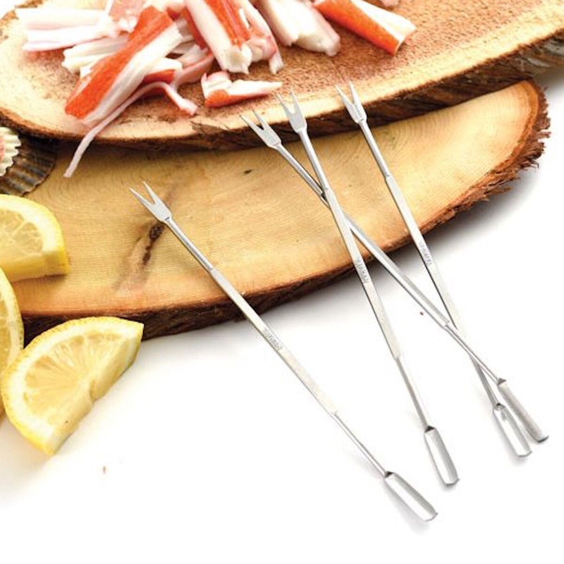NorPro Stainless Steel Seafood Forks – Set of 4