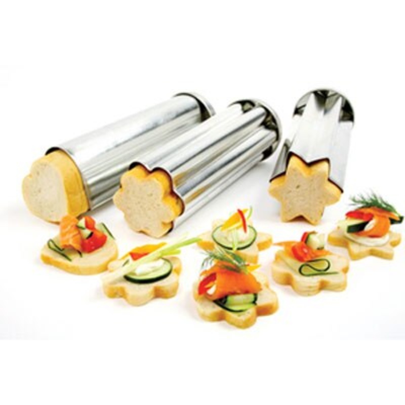 NorPro Tin Canape Bread Molds – 3 Pc Set