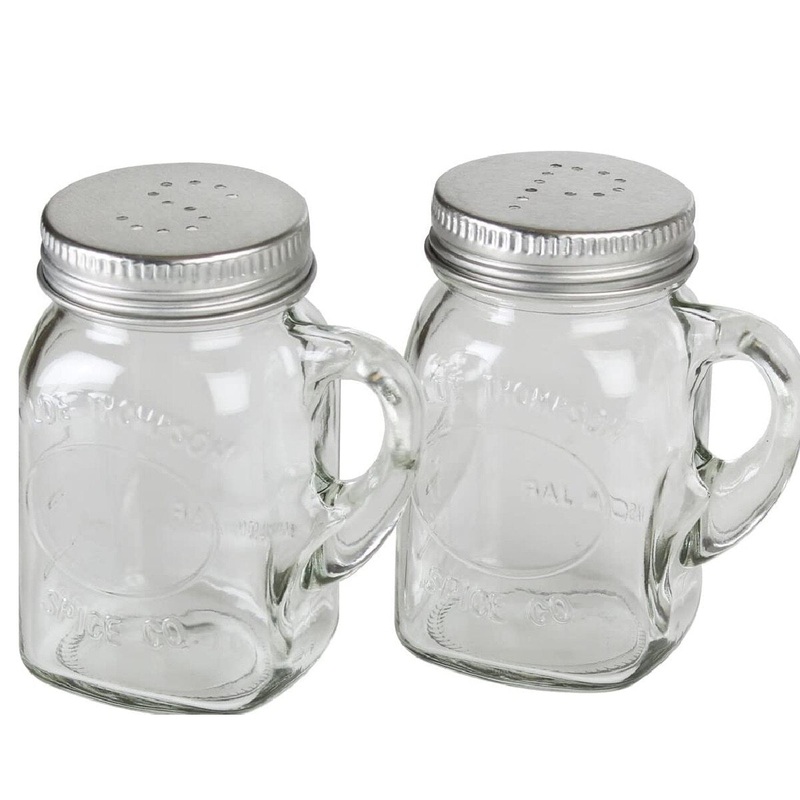 Mason Jar Salt and Pepper Shaker Set