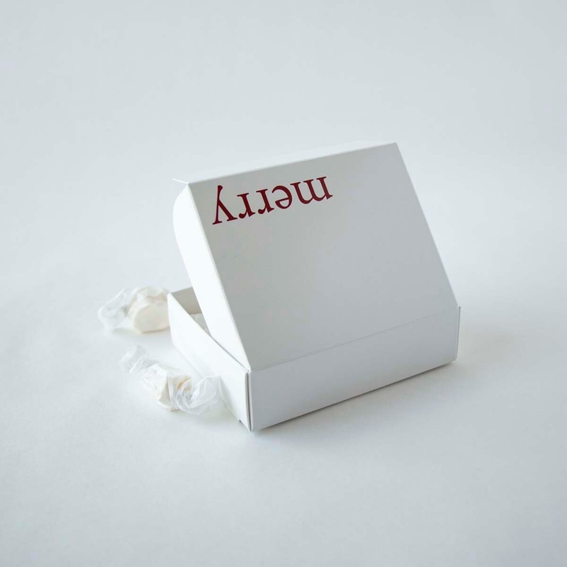 Quarter-Pound Flat Merry Candy Box