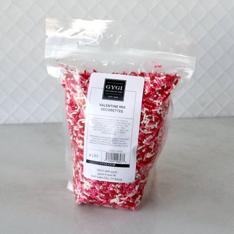 Valentine’s Decorettes Sprinkle Mix – 1 Lb