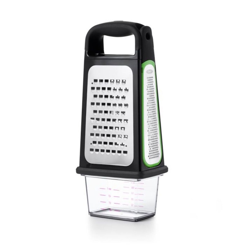 OXO Etched Box Grater W/ Removable Zester