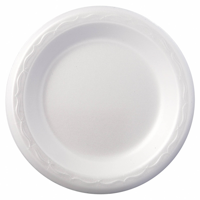 7 White Styro Plate – Pack of 125