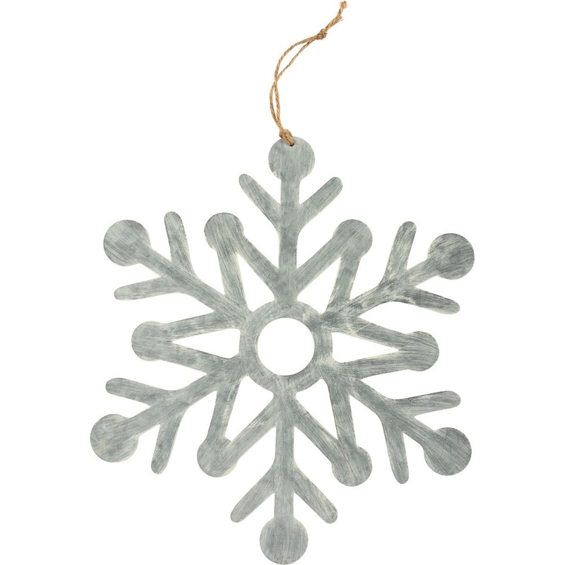 Metal Hanging Snowflake – Large