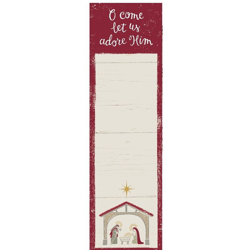 O Come Let Us Adore Him List Notepad