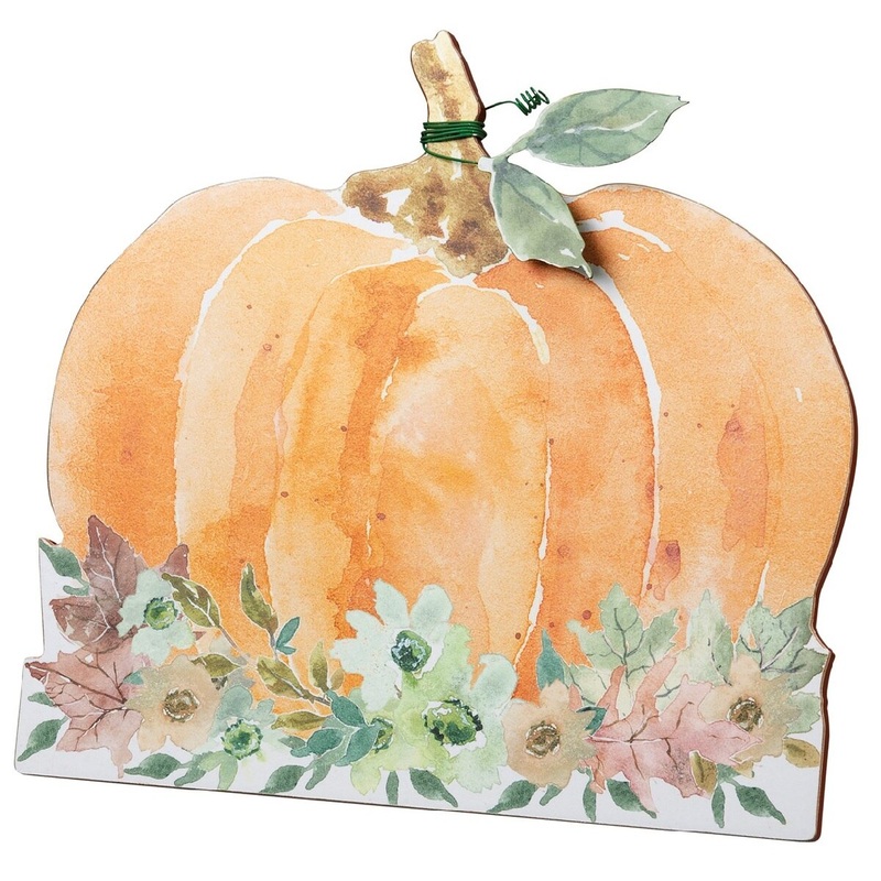 Stand Up – Lg Pumpkin Floral