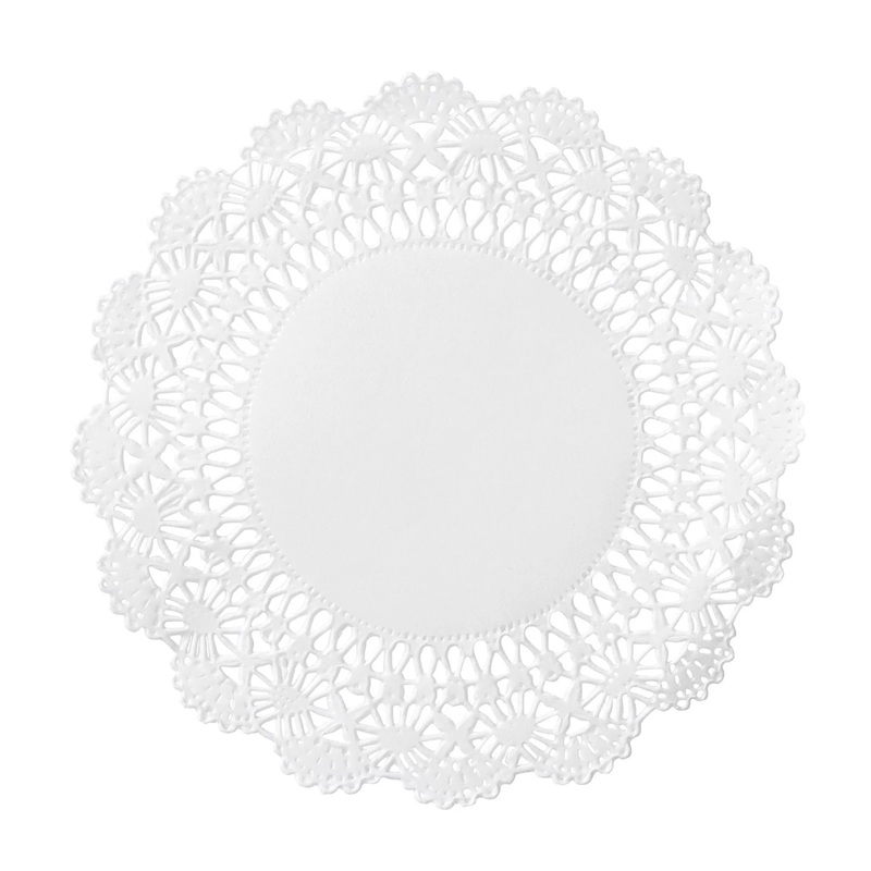 White Lace Doilie 6 100-pkg