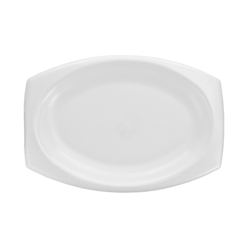 White Laminated Foam Platter