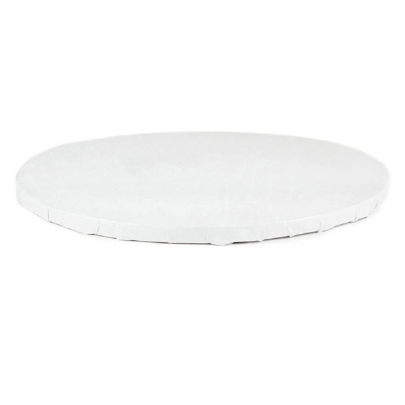 10×1/2 White Foil  Round  Cake Drum