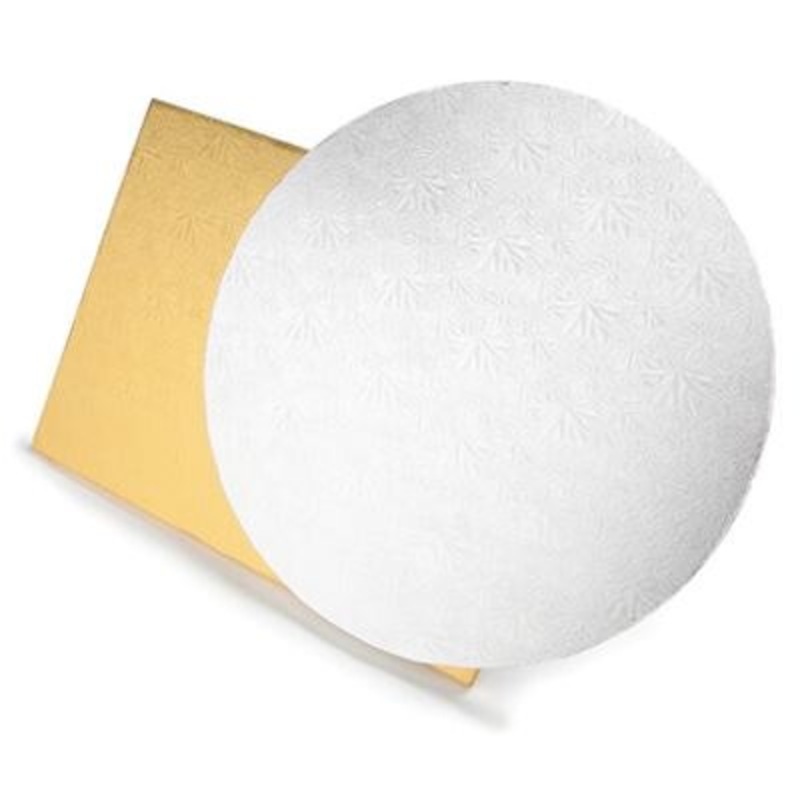 12 Square White Foil Drum