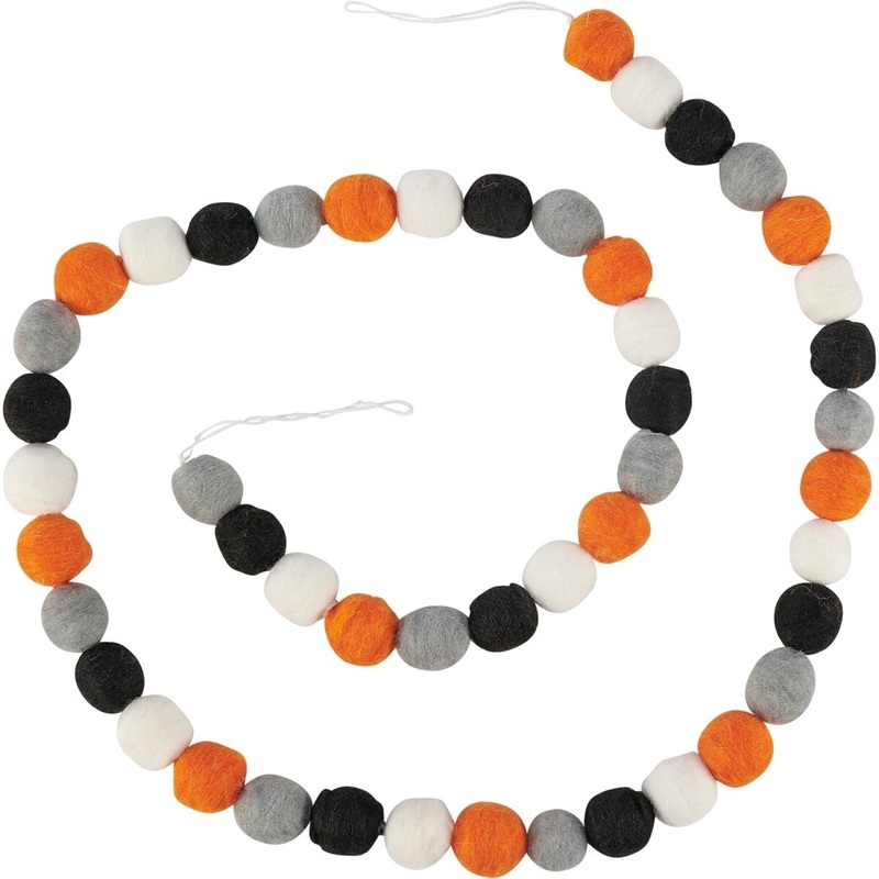 Halloween Felt Ball Garland