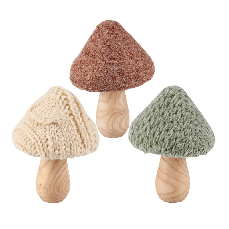 Knitted Mushrooms Sitter Set