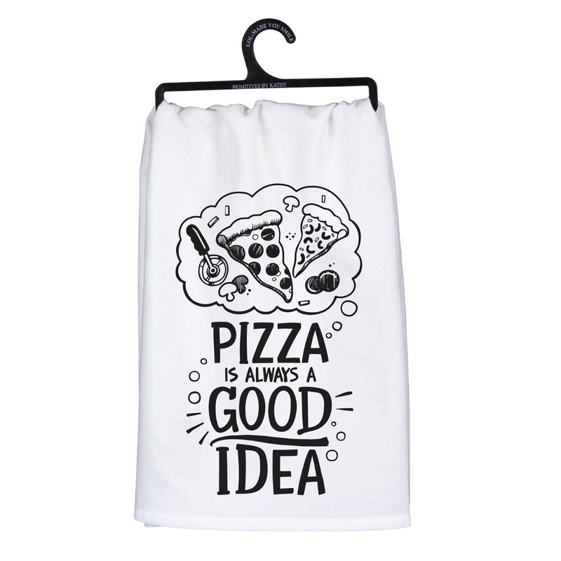 Pizza A Good Idea Kitchen Towel