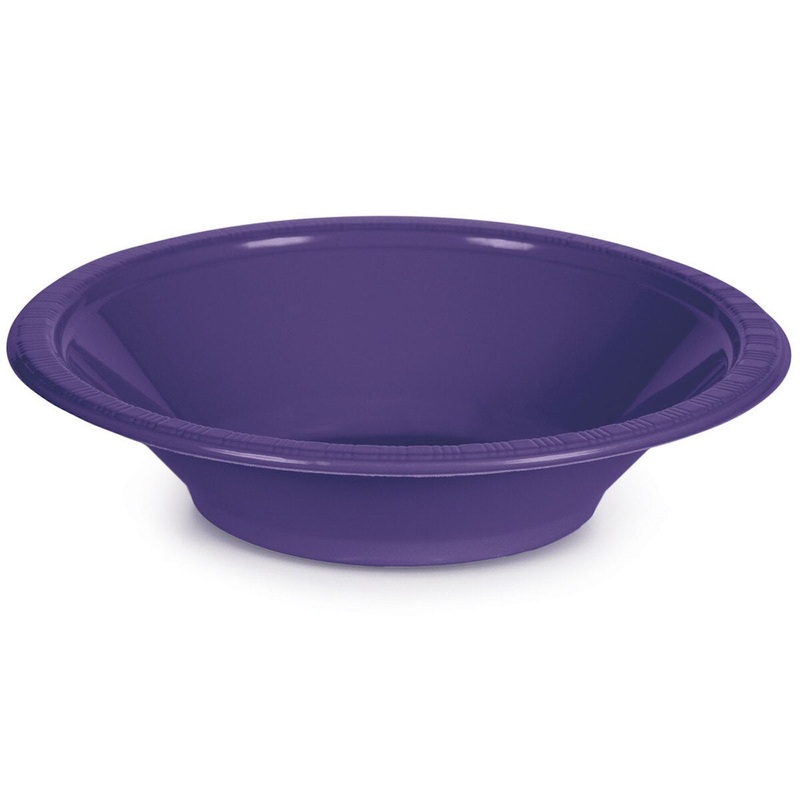 Solid Color 12oz Plastic Bowls
