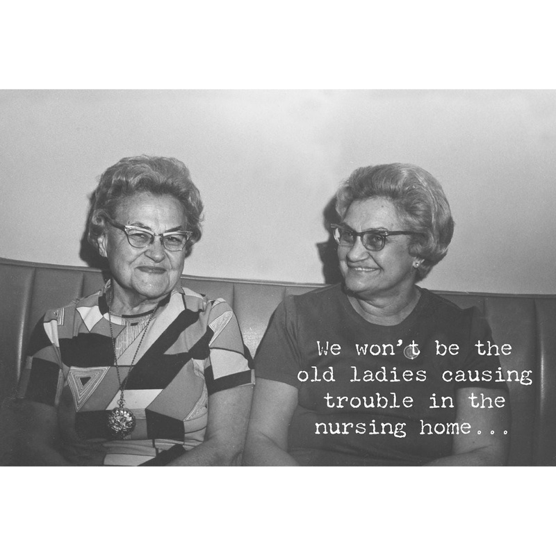 The Old Ladies Greeting Card