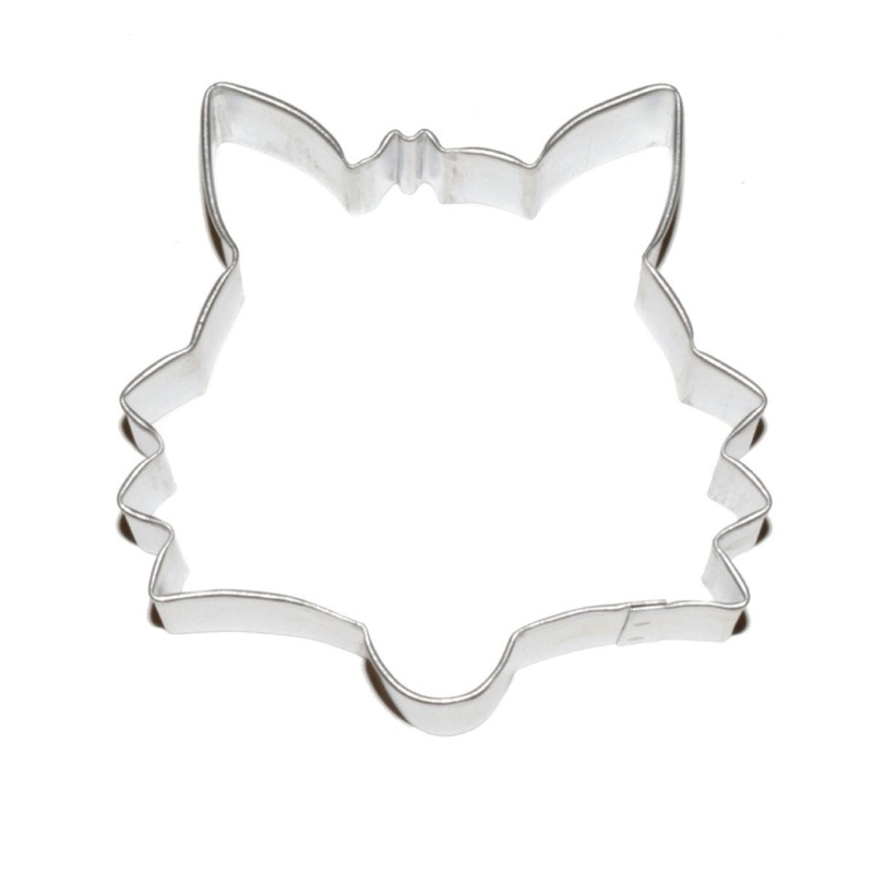 Tinplated Fox Cookie Cutter 3.5