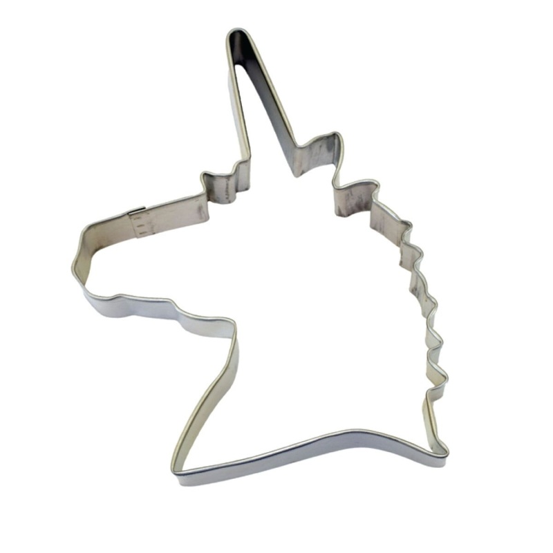 Tinplated Unicorn Head Cookie Cutter 4.75