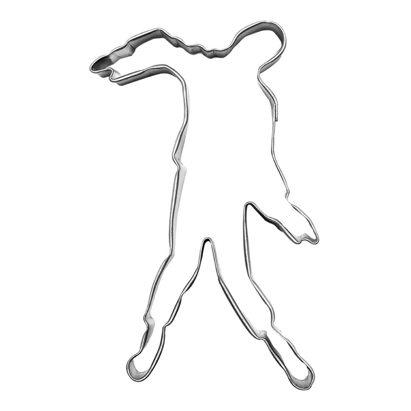 Tinplated Zombie Cookie Cutter 4.5