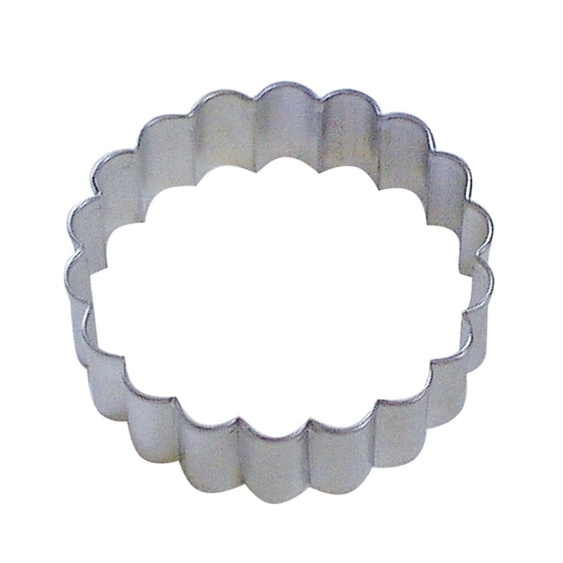 3.5 Round Fluted Cookie Cutter