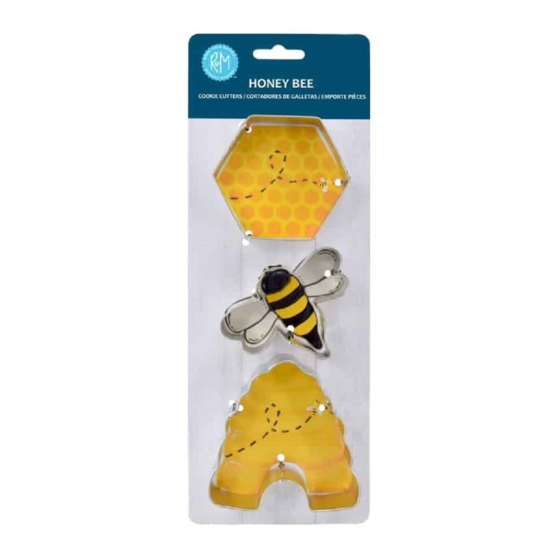 3-Pc Honey Bee Cookie Cutter Set