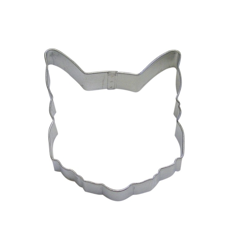 Cat Face Cookie Cutter 3.25