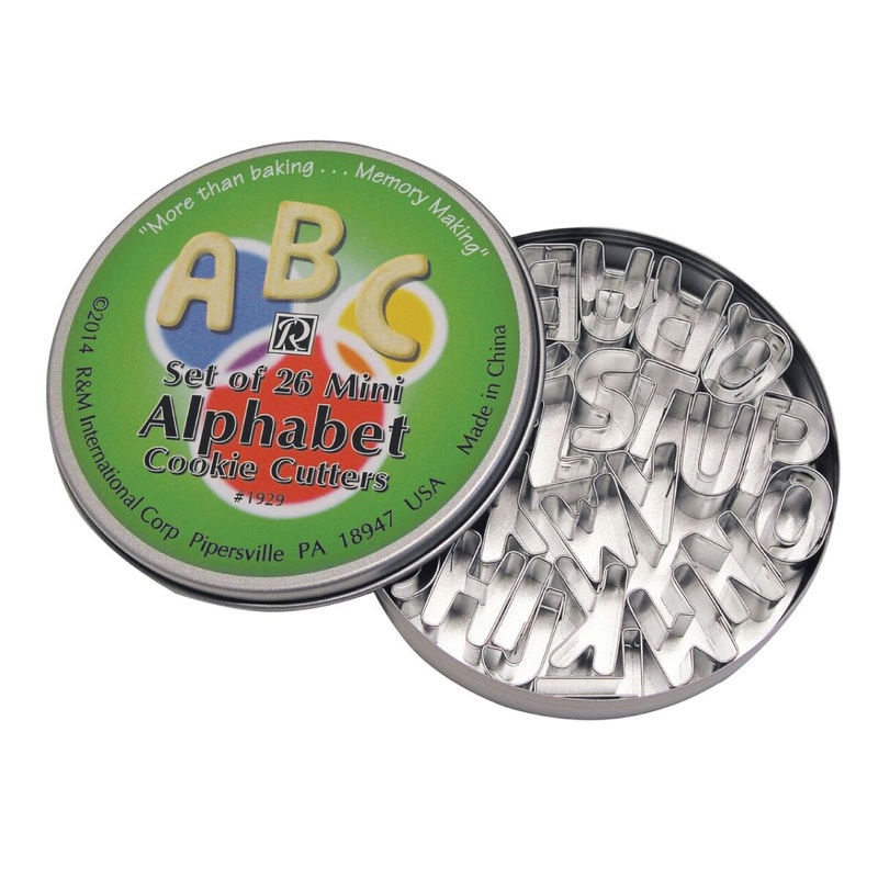 Mini Alphabet Cookie Cutter Set