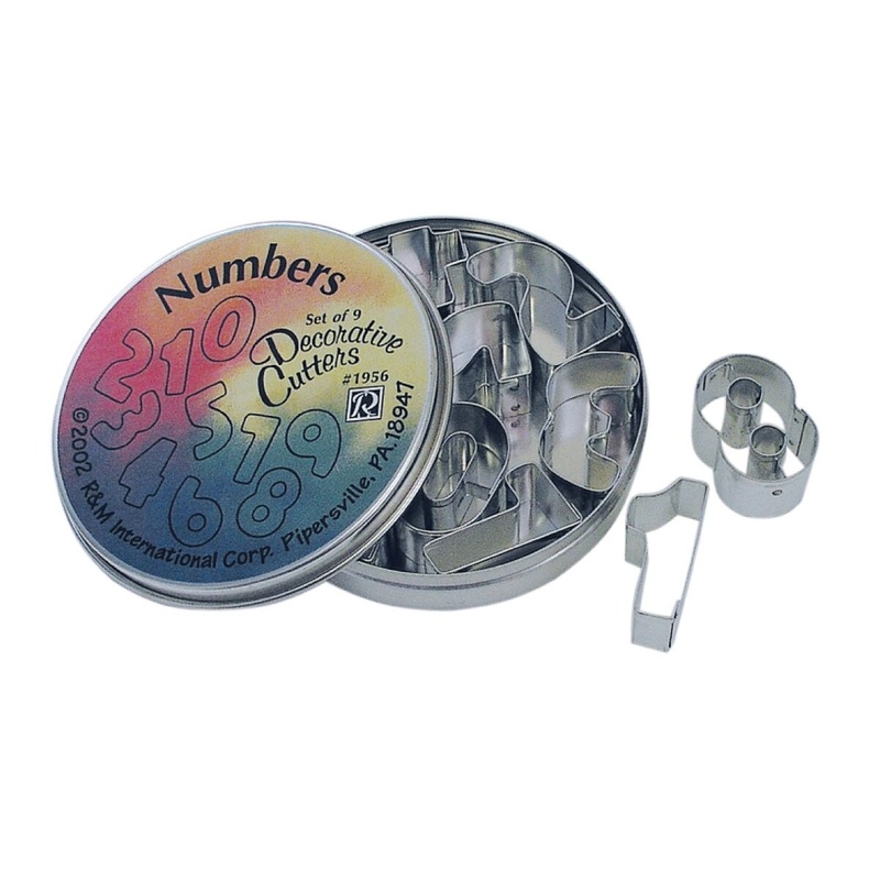 Mini Number Cookie Cutter Set