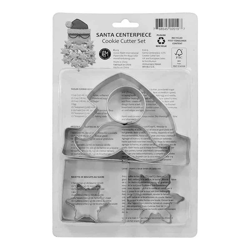 Santa Centerpiece Cookie Cutter 6-Piece Set