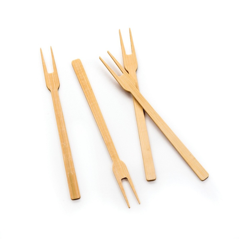 Bamboo Appetizer Forks – 50 Count