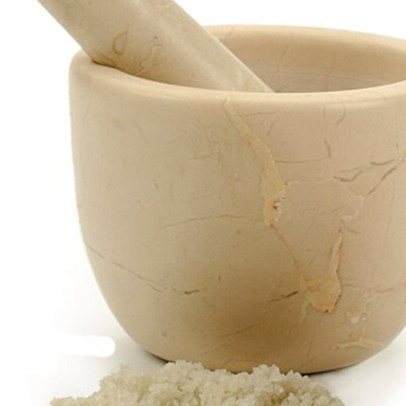 Beige Marble Morter & Pestle