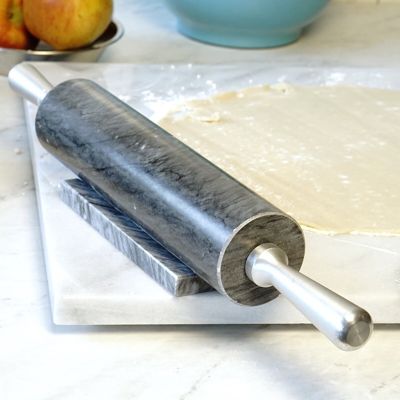 Gray Marble Rolling Pin w/ Stand