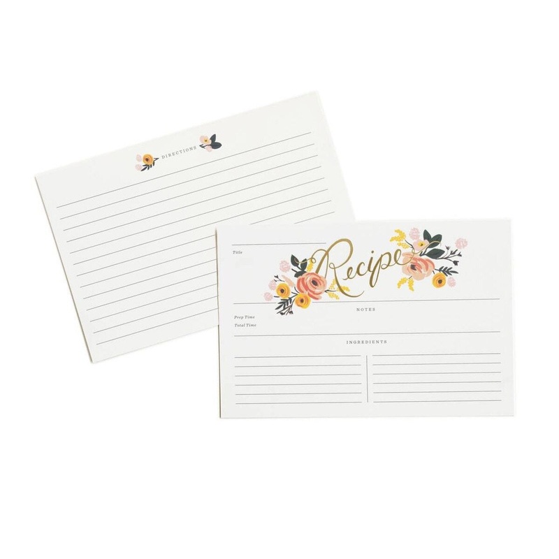 Peony Recipe Cards – 12 pack