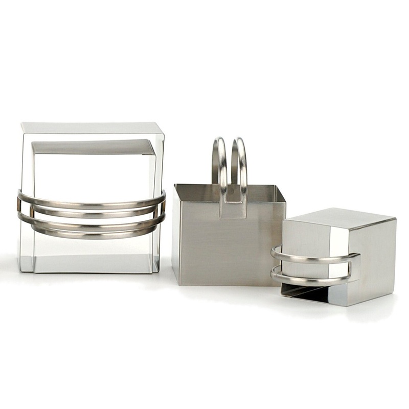 Plain Square Biscuit Cutters – Set of 4