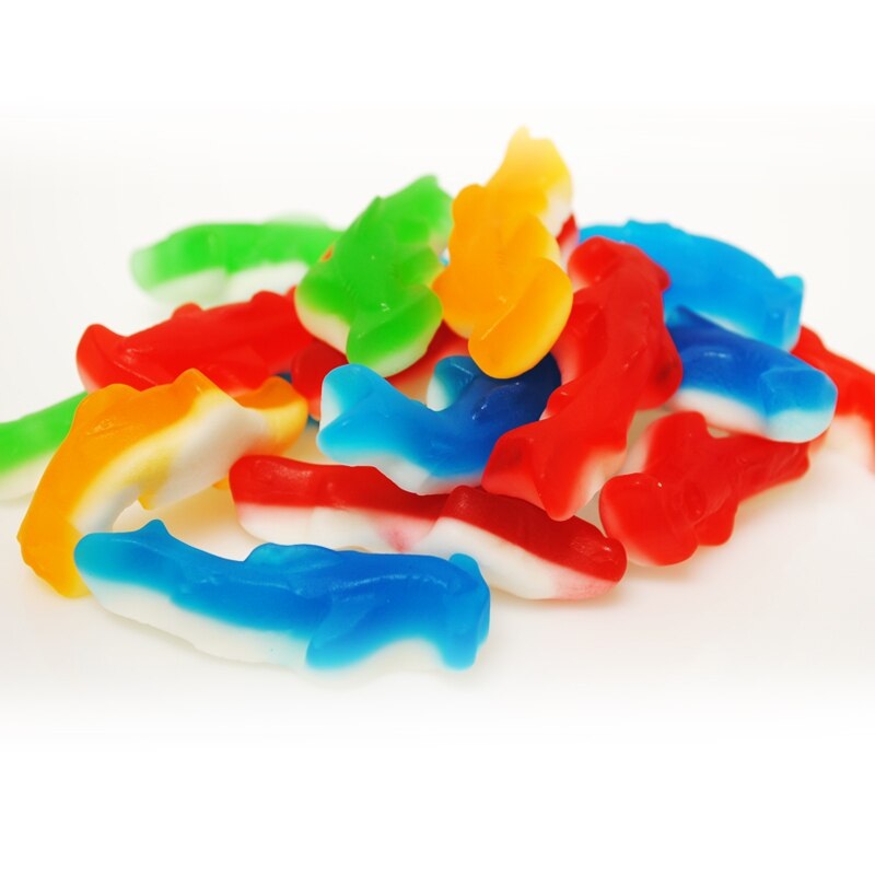 Gummi Assorted Sharks – 5 Lb. Bag