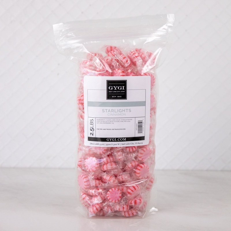 Starlight Cinnamon Mints Hard Candy – 2.5 Lb. Bag