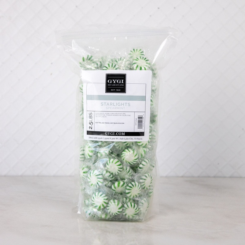 Starlight Spearmint Mints Hard Candy – 2.5 Lb Bag