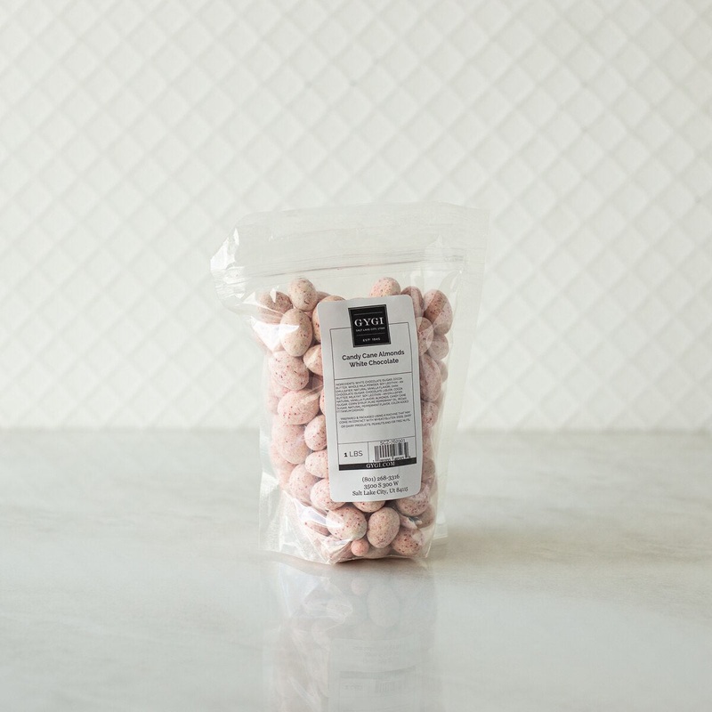 Candy Cane Almonds – 1 Lb. Bag