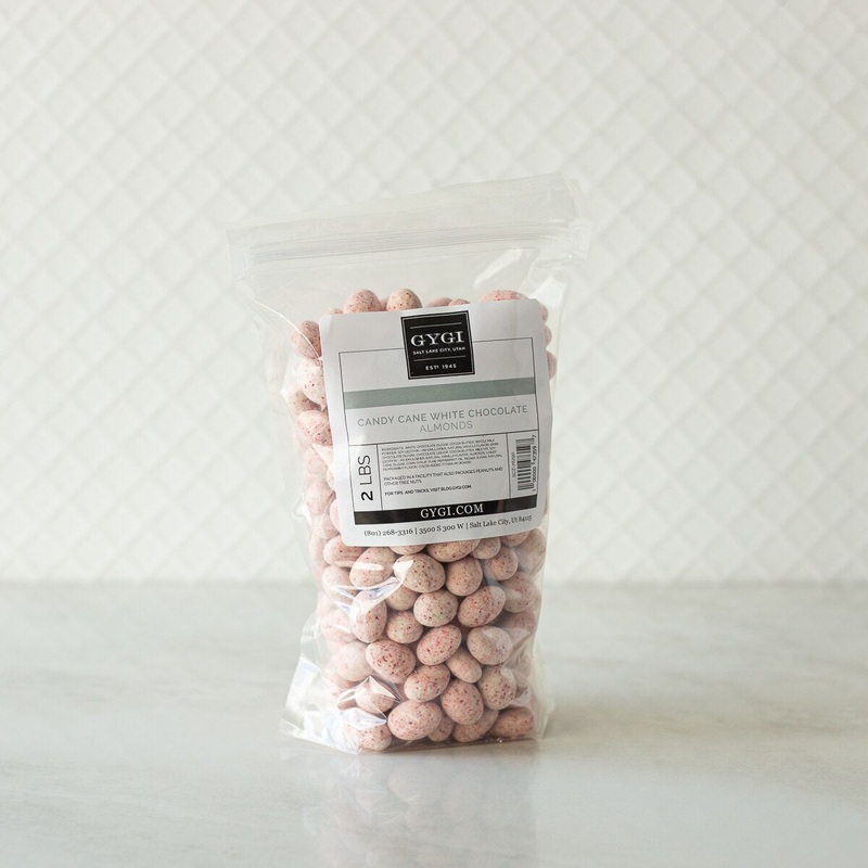 Candy Cane Almonds – 2 Lb. Bag
