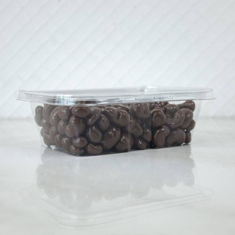Chocolate Covered Cashews – 14 Oz. Container